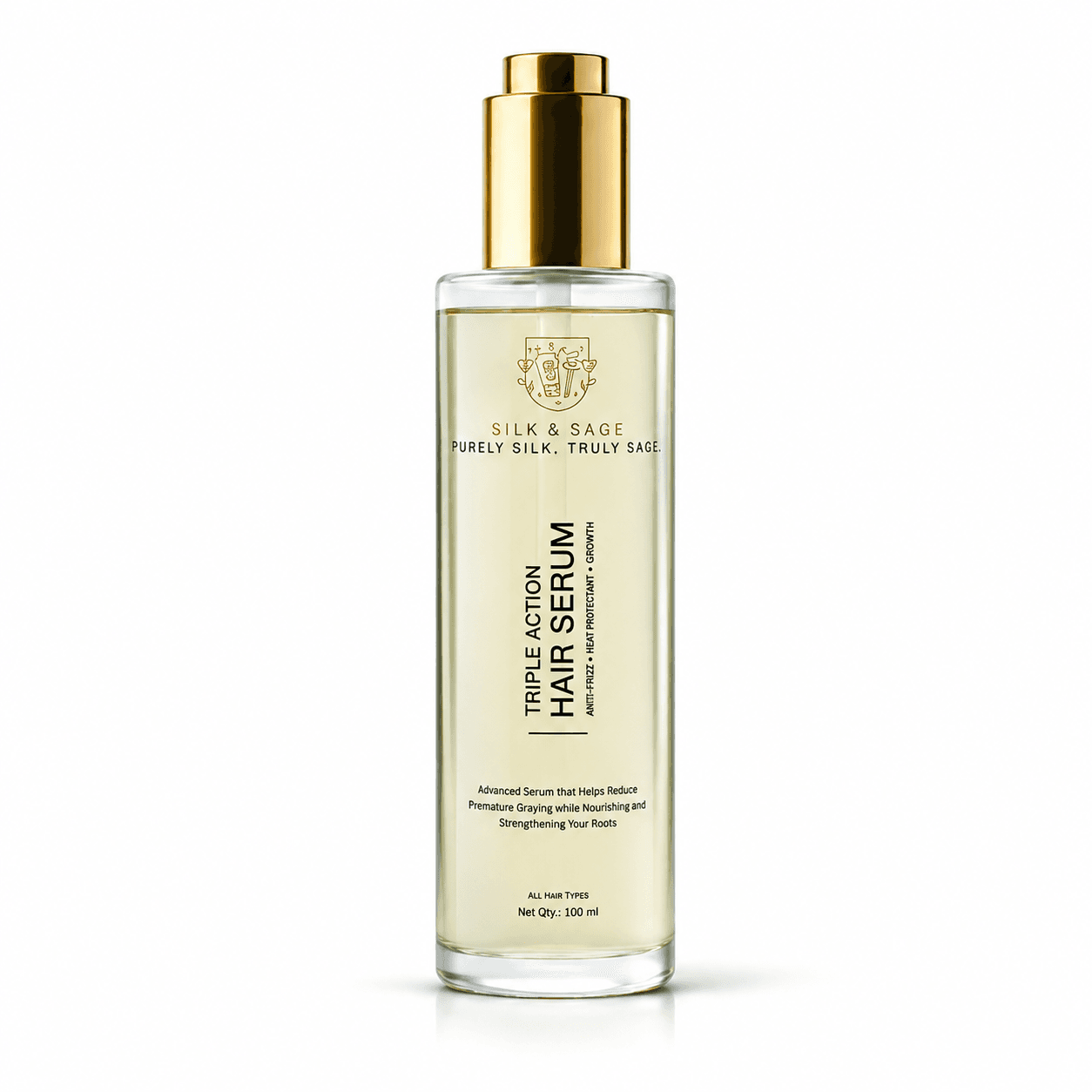 Silk & Sage Anti-Gray, Anti-Dandruff & Hair Growth Serum — anti-gray, anti-dandruff and hair growth serum India